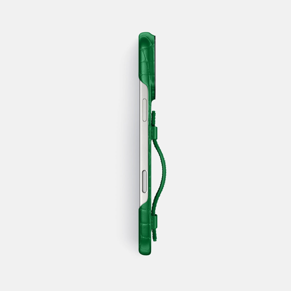 Handle Case For iPhone 18 Pro Max In Alligator -3 | Forest-Green-Black