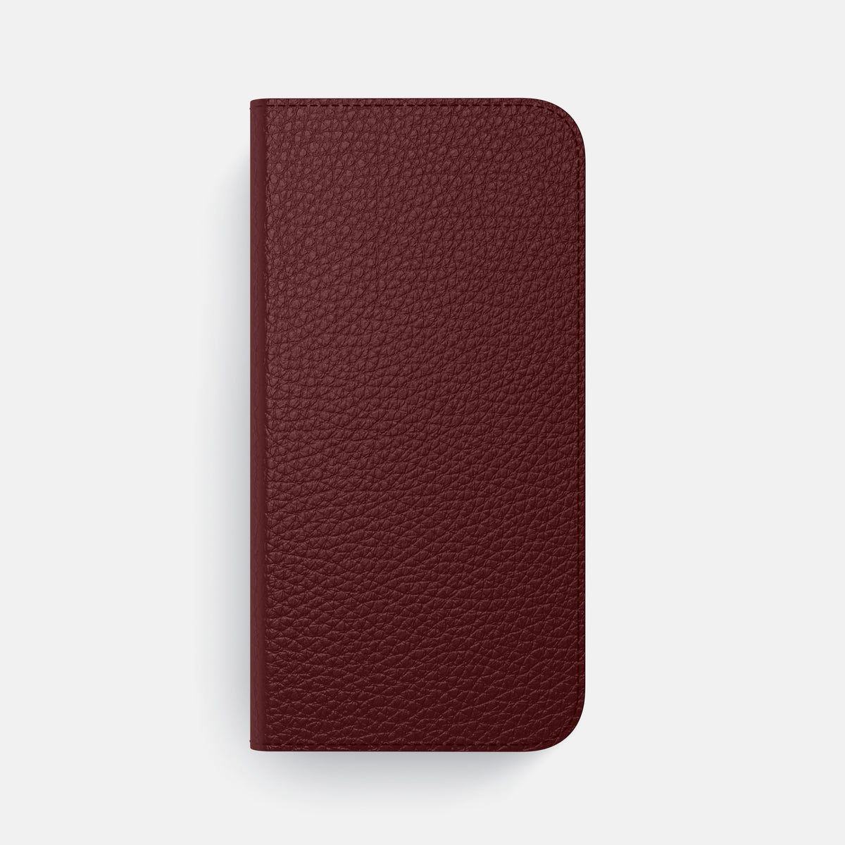 Folio Case For iPhone 17 Air In Calf -4 | Bordeaux-Steel