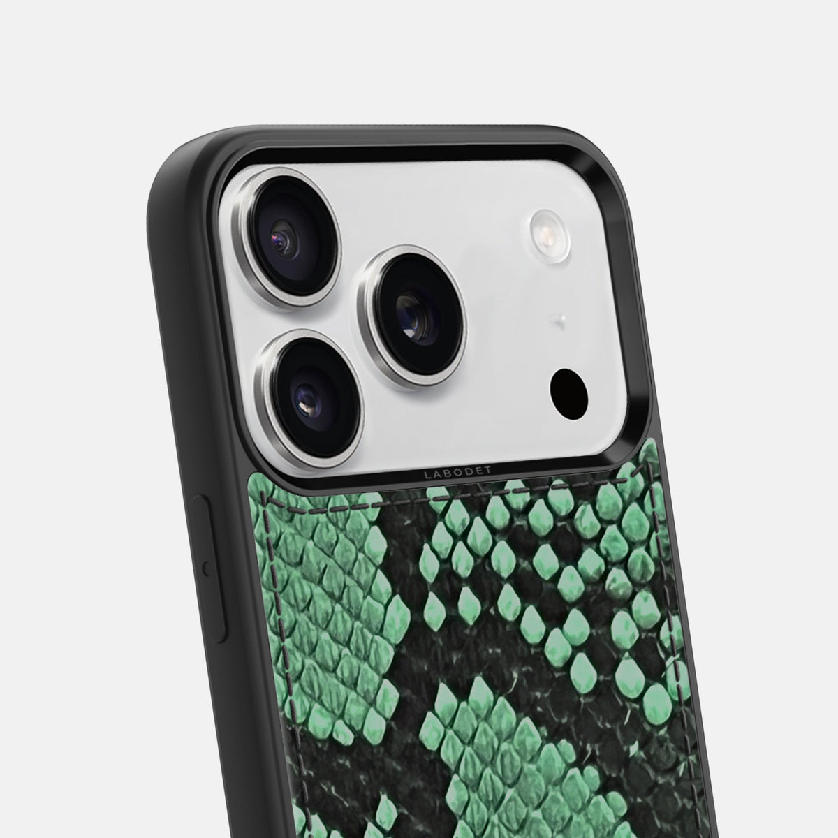 Sport Case For iPhone 18 Pro Max In Deluxe Python -6 | Forest-Green