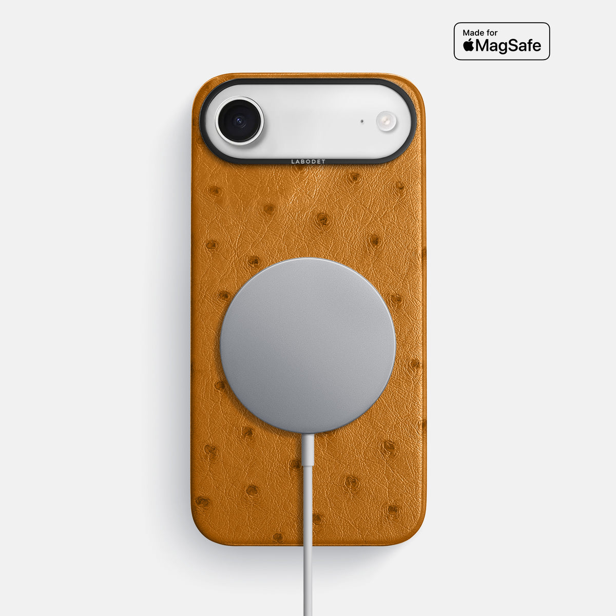 Classic Case For iPhone 17 Air In Ostrich -5 | Chestnut-Black