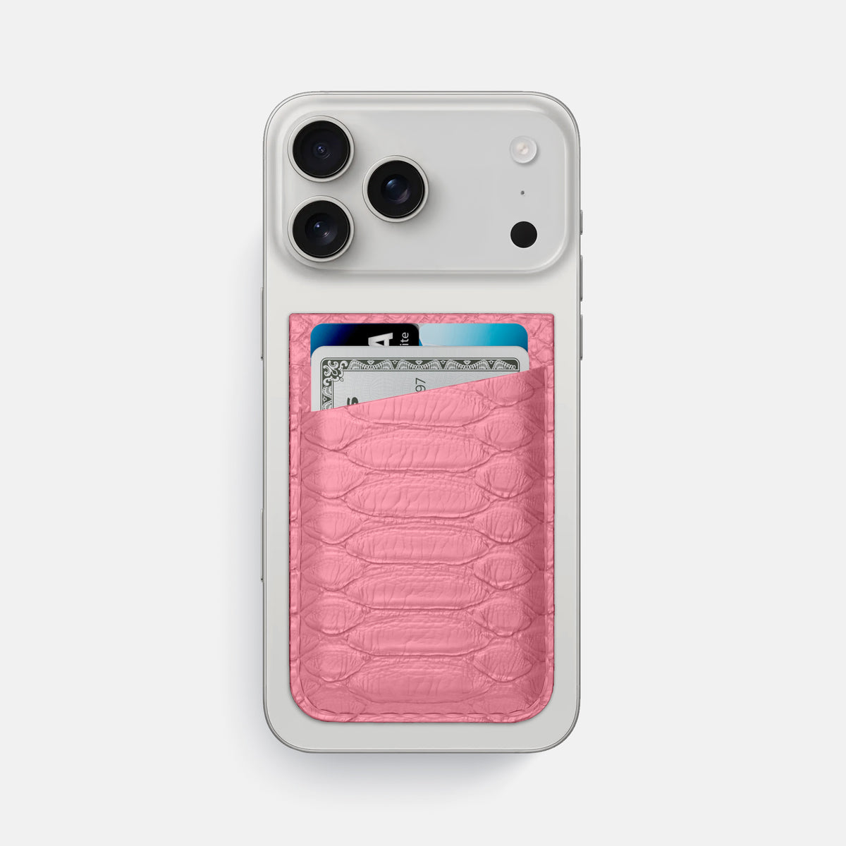 MagSafe Wallet For iPhone 17 Pro Max In Python -1 | Pink
