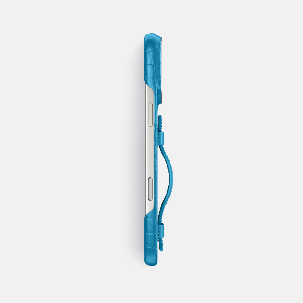 Handle Case For iPhone 17 Pro Max In Alligator -3 | Curaçao-Blue-Steel