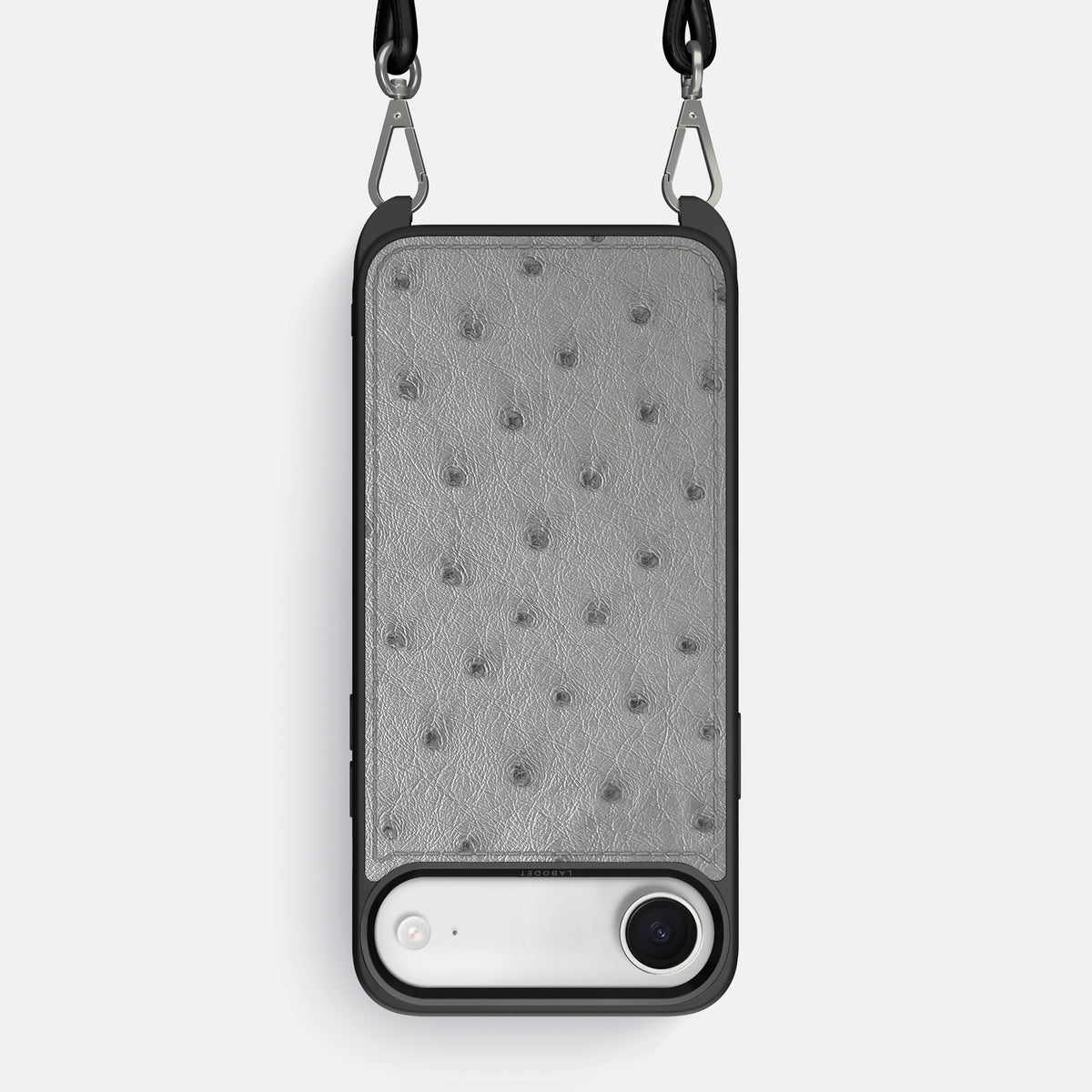 Crossbody Sport Case For iPhone 17 Air In Ostrich -1 | Silver