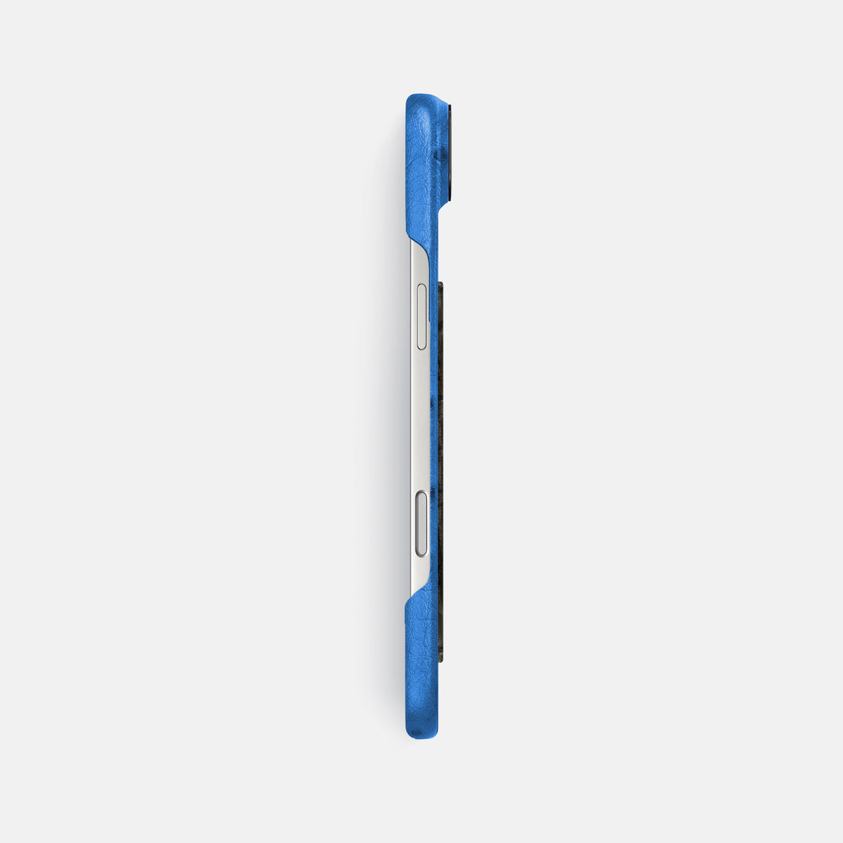 Classic Case With Carbon Dragon For iPhone 17 Air In Ostrich -3 | Royal-Blue-Black