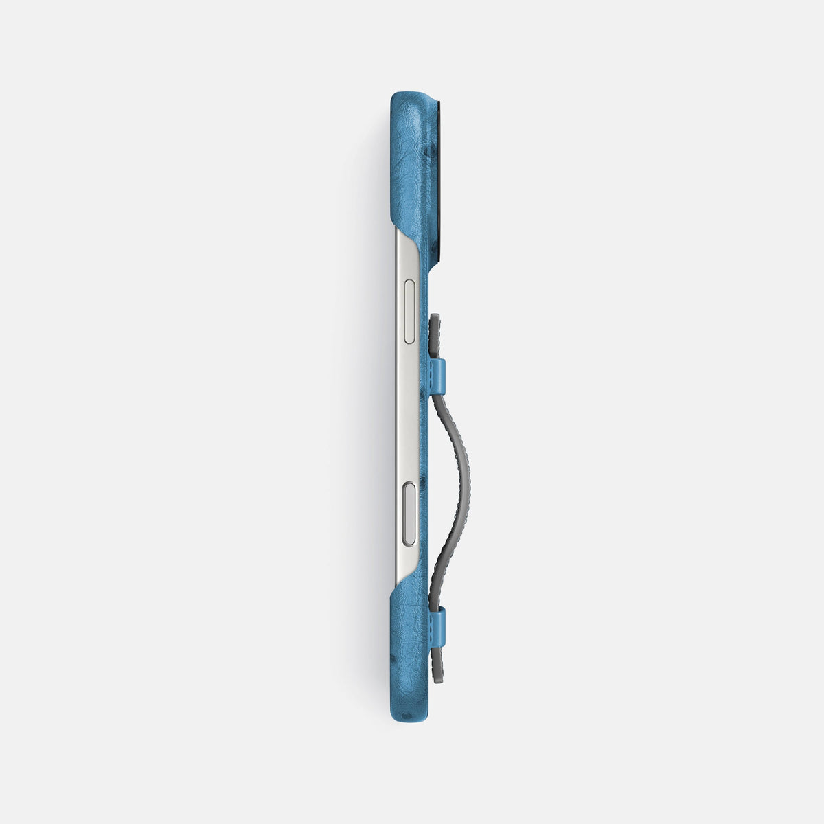 Handle Case Coloré For iPhone 18 Pro Max In Ostrich -3 | Blue-Jeans-Black