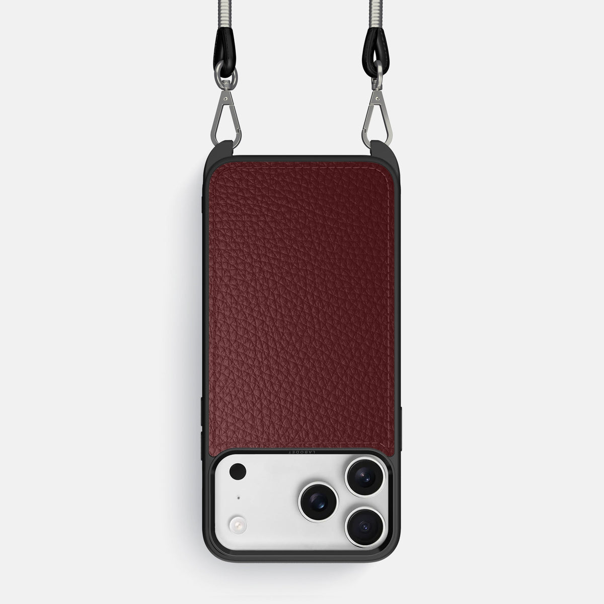 Crossbody Sport Case For iPhone 18 Pro In Calf -1 | Bordeaux
