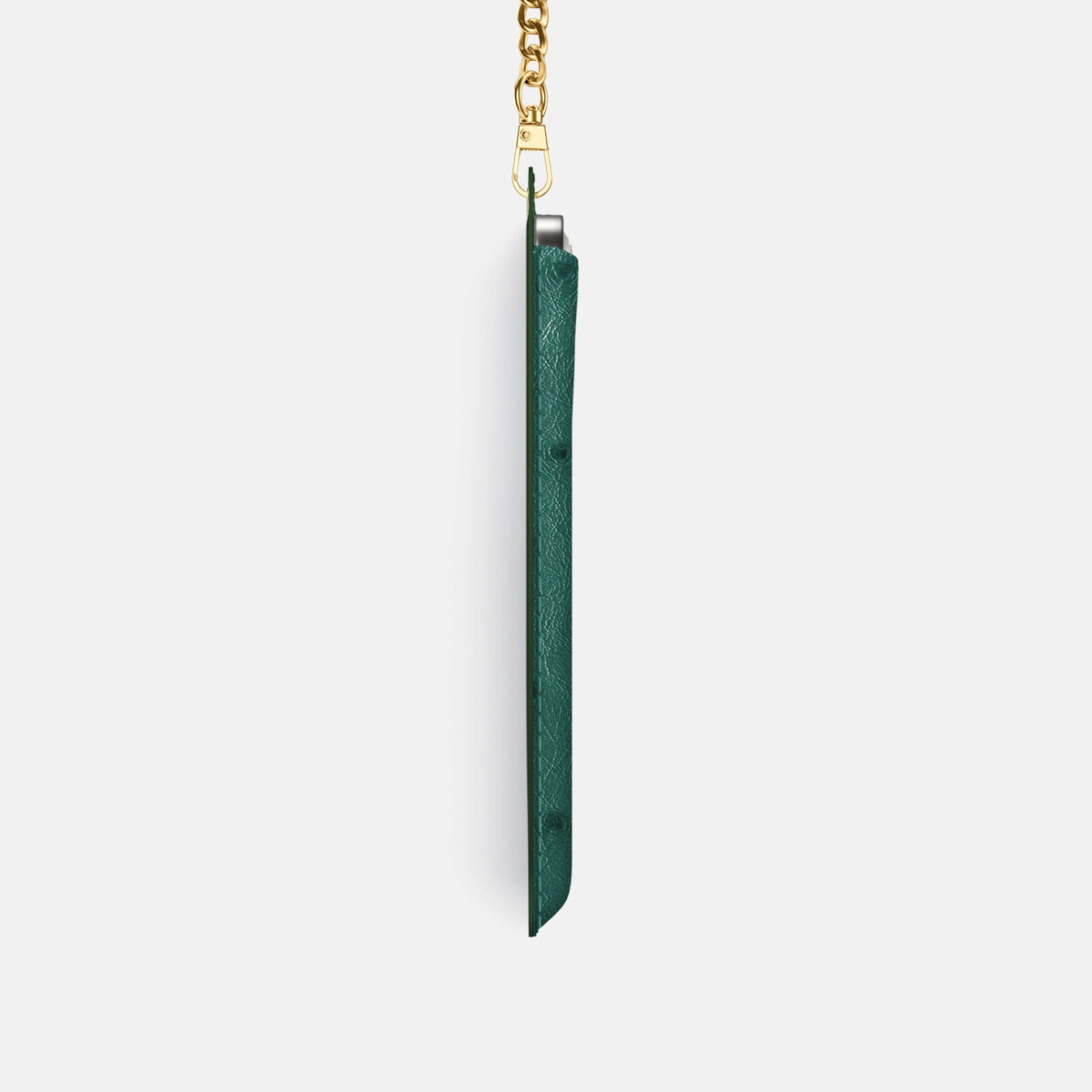 Crossbody Bag For iPhone 18 Pro In Ostrich -4 | Forest-Green-Gold