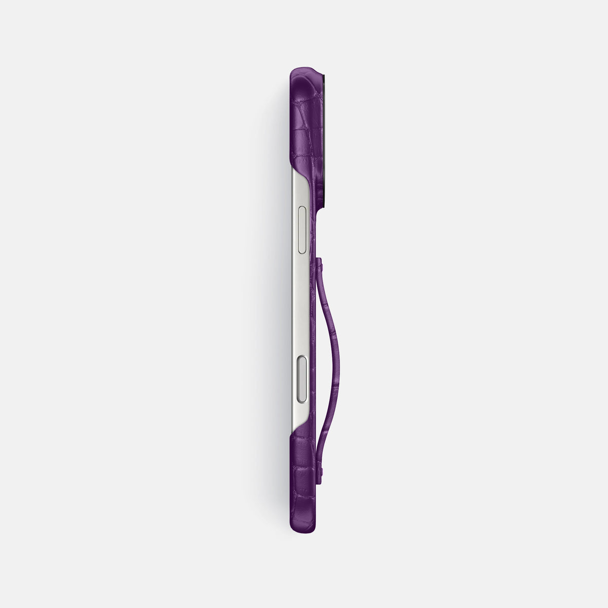 Finger Case For iPhone 17 Pro Max In Alligator -3 | Purple-Black