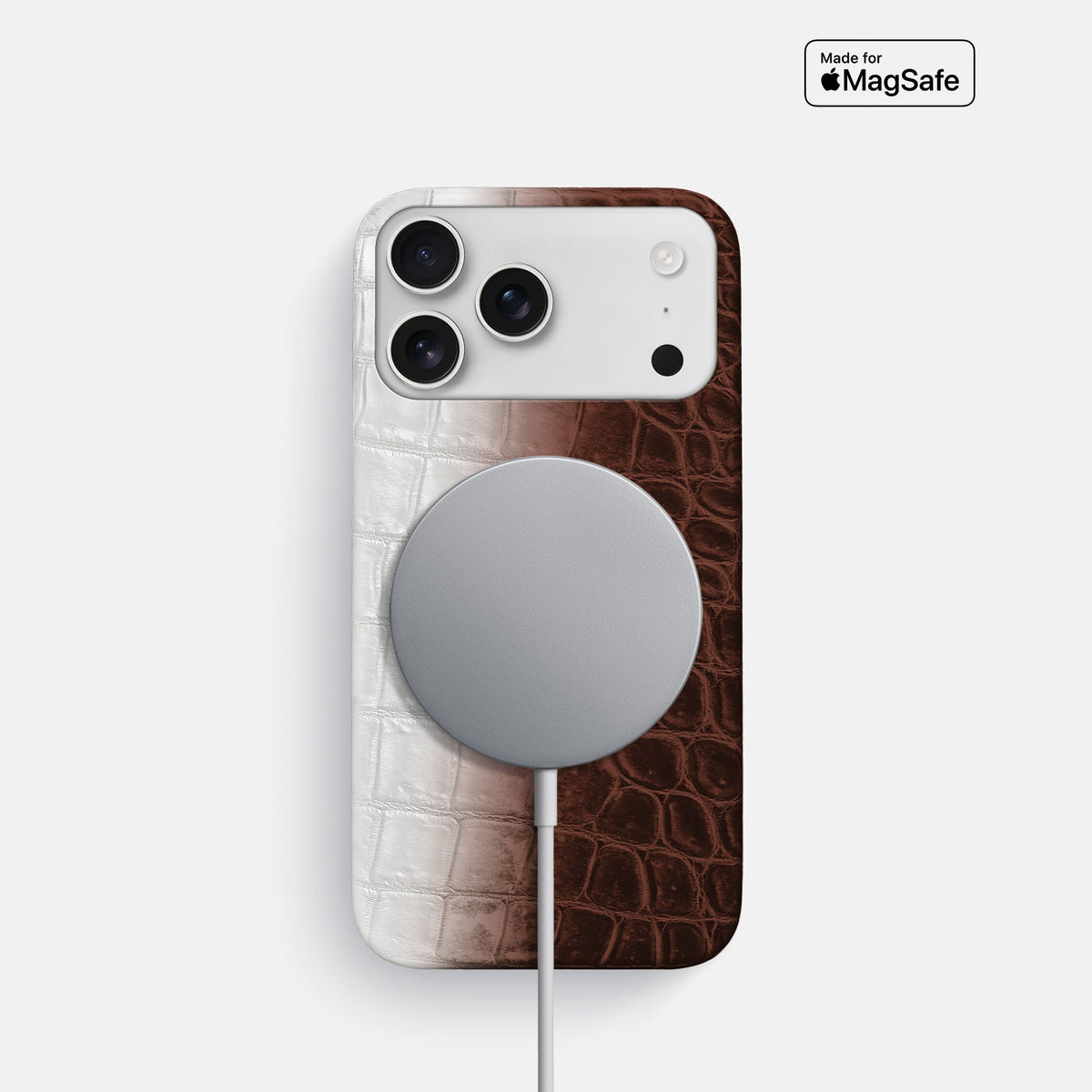 Slim Case For iPhone 18 Pro In Himalayan Crocodile -4 | Dark-Brown