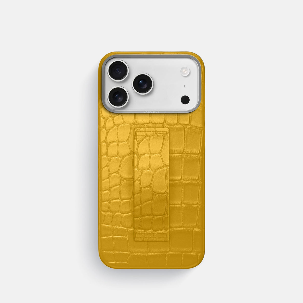 Finger Case For iPhone 18 Pro In Alligator -1 | Yellow-Steel
