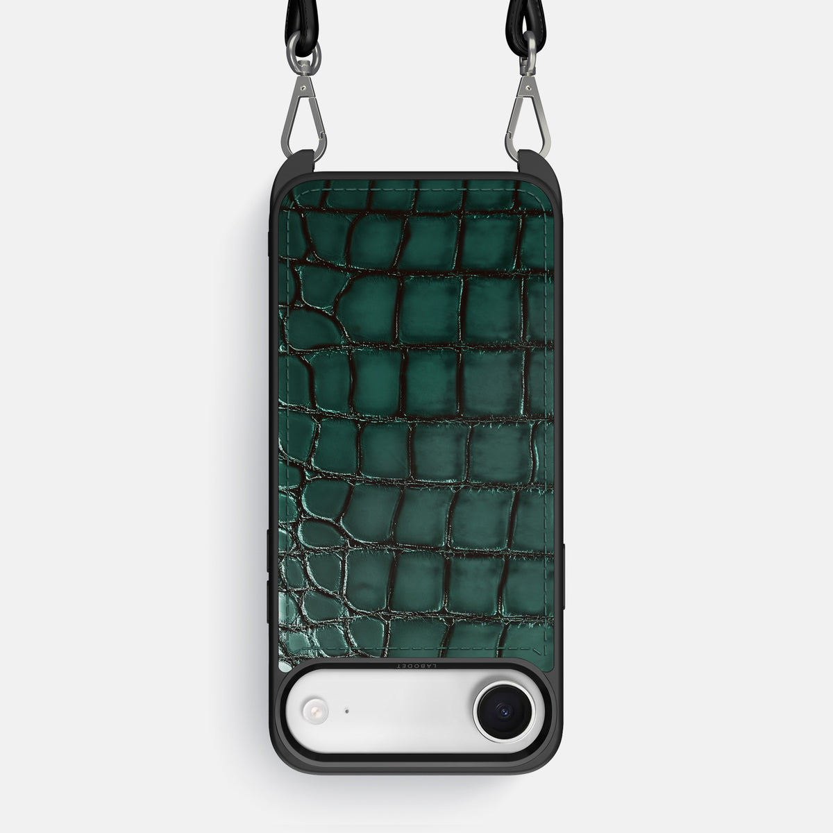 Crossbody Sport Case For iPhone 17 Air In Patina Alligator -1 | Green