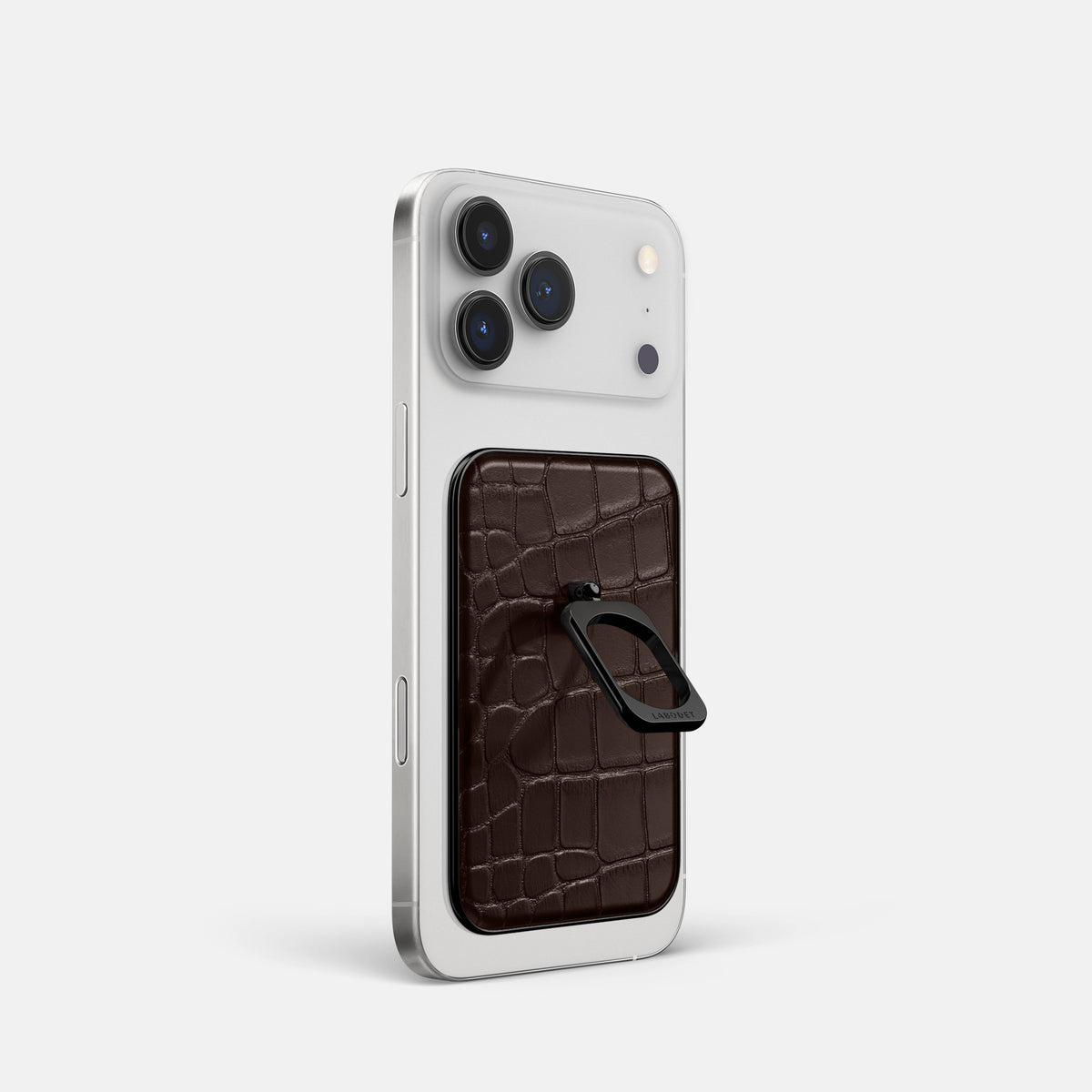 MagSafe Ring For iPhone 17 Pro In Alligator -2 | Dark-Brown-Black