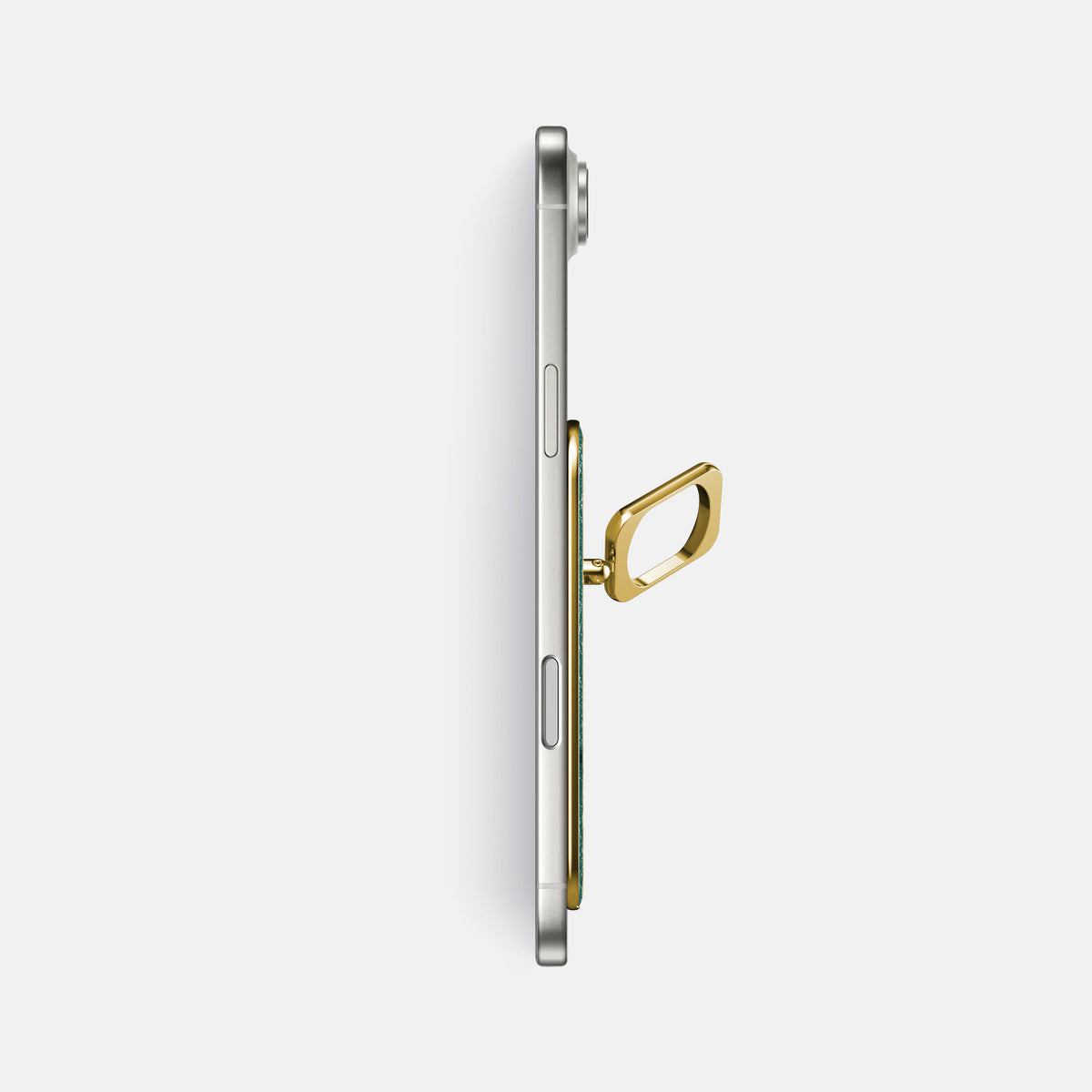 MagSafe Ring For iPhone 17 Air In Ostrich -3 | Forest-Green-Gold