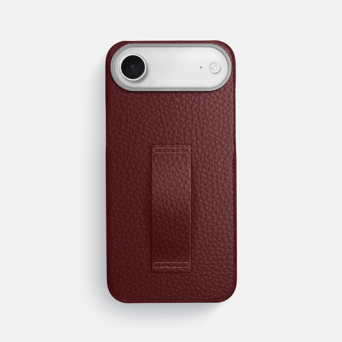 Finger Case For iPhone 17 Air In Calf -1 | Bordeaux-Steel