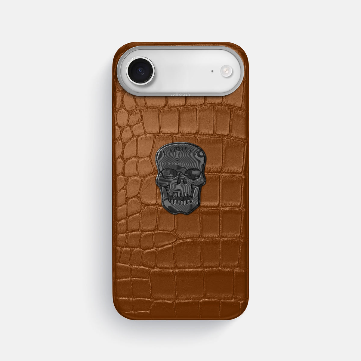 Classic Case With Carbon Skull For iPhone 17 Air In Alligator -1 | Honey-Steel