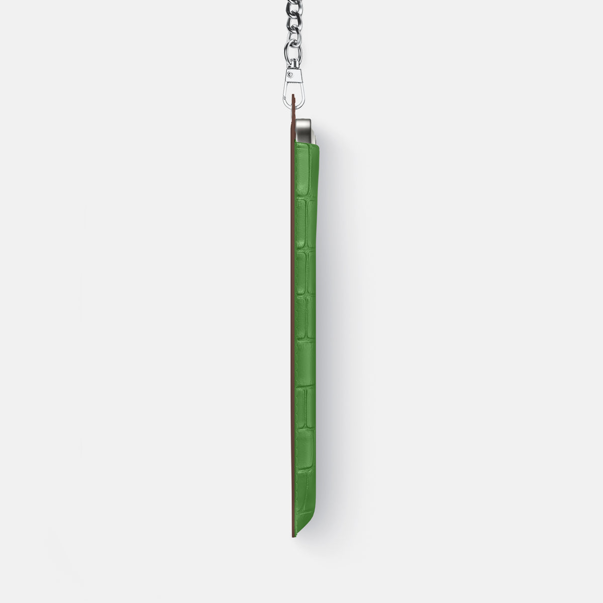 Crossbody Bag For iPhone 17 Pro In Alligator -4 | Apple-Green-Steel