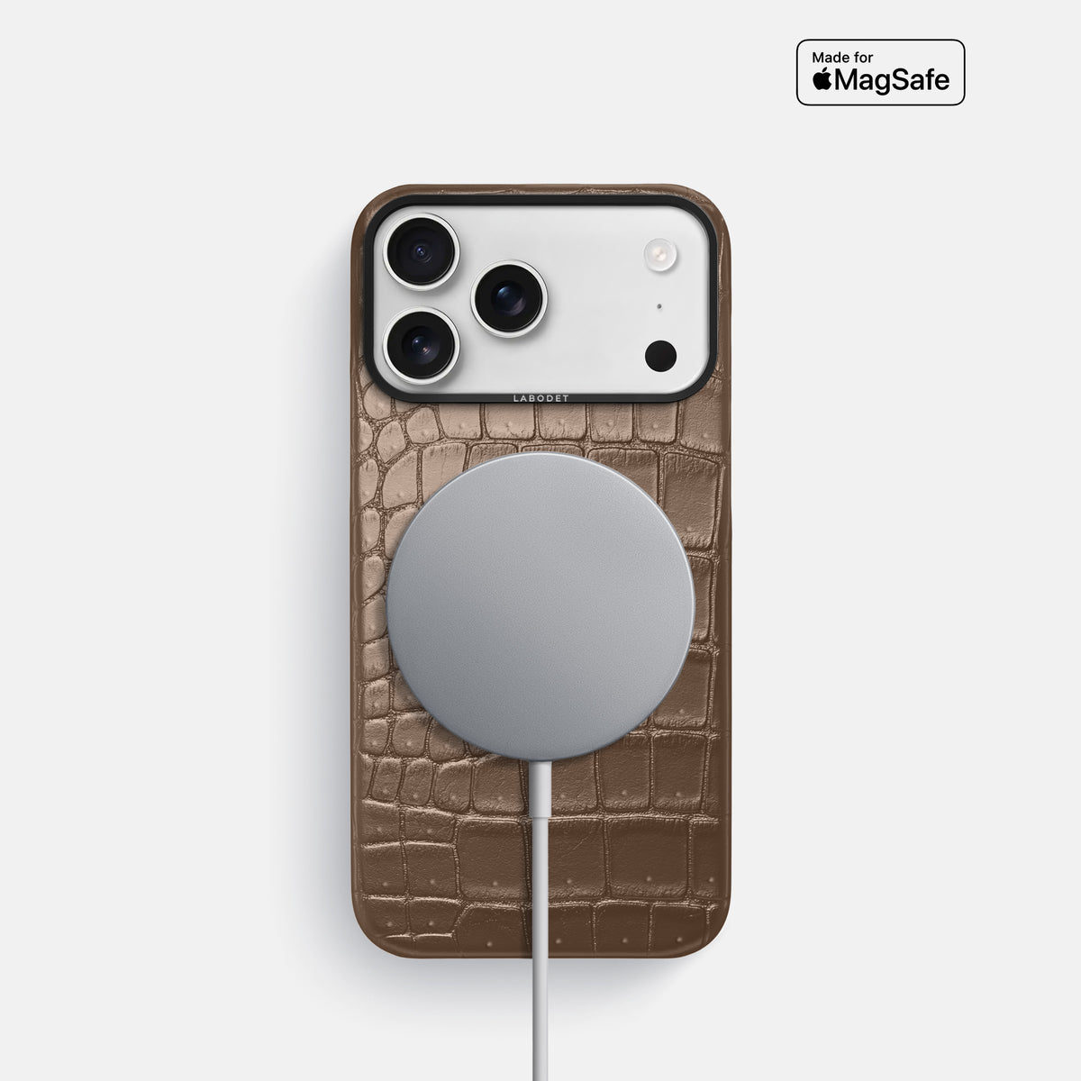 Classic Case For iPhone 17 Pro In Porosus Crocodile -5 | Fur-Brown-Black