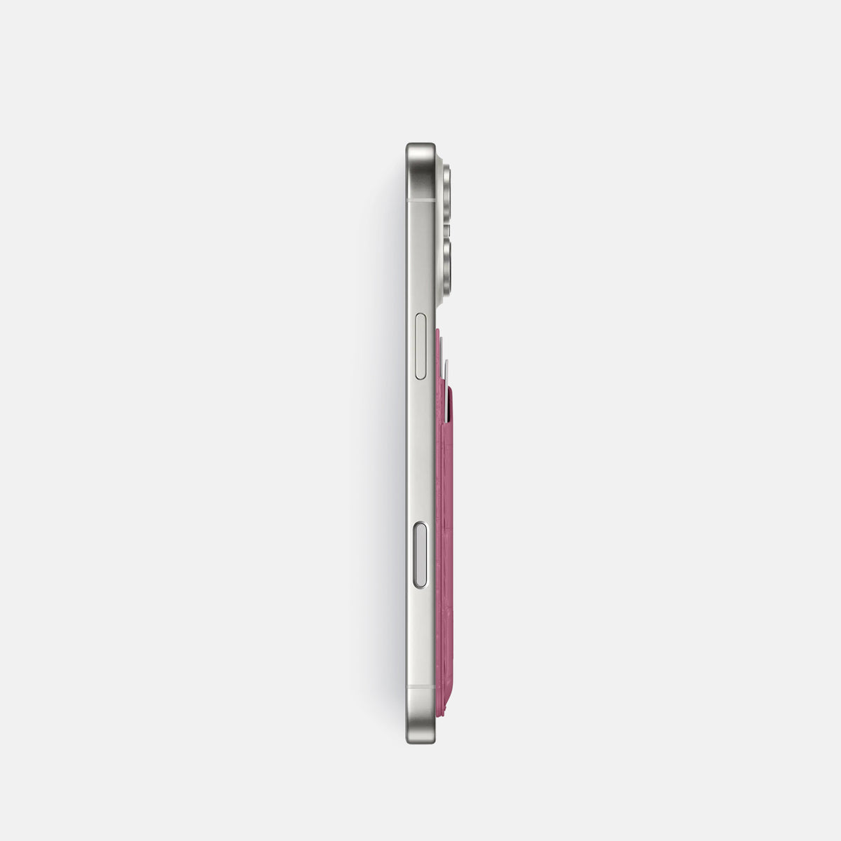 MagSafe Wallet For iPhone 17 Pro In Alligator -3 | Pink-Lagoon