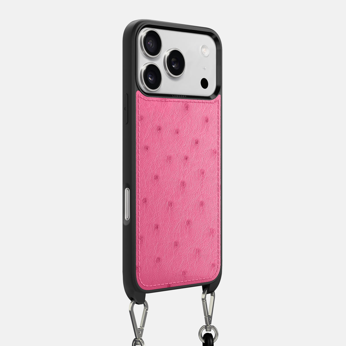 Crossbody Sport Case For iPhone 17 Pro In Ostrich -2 | Pink