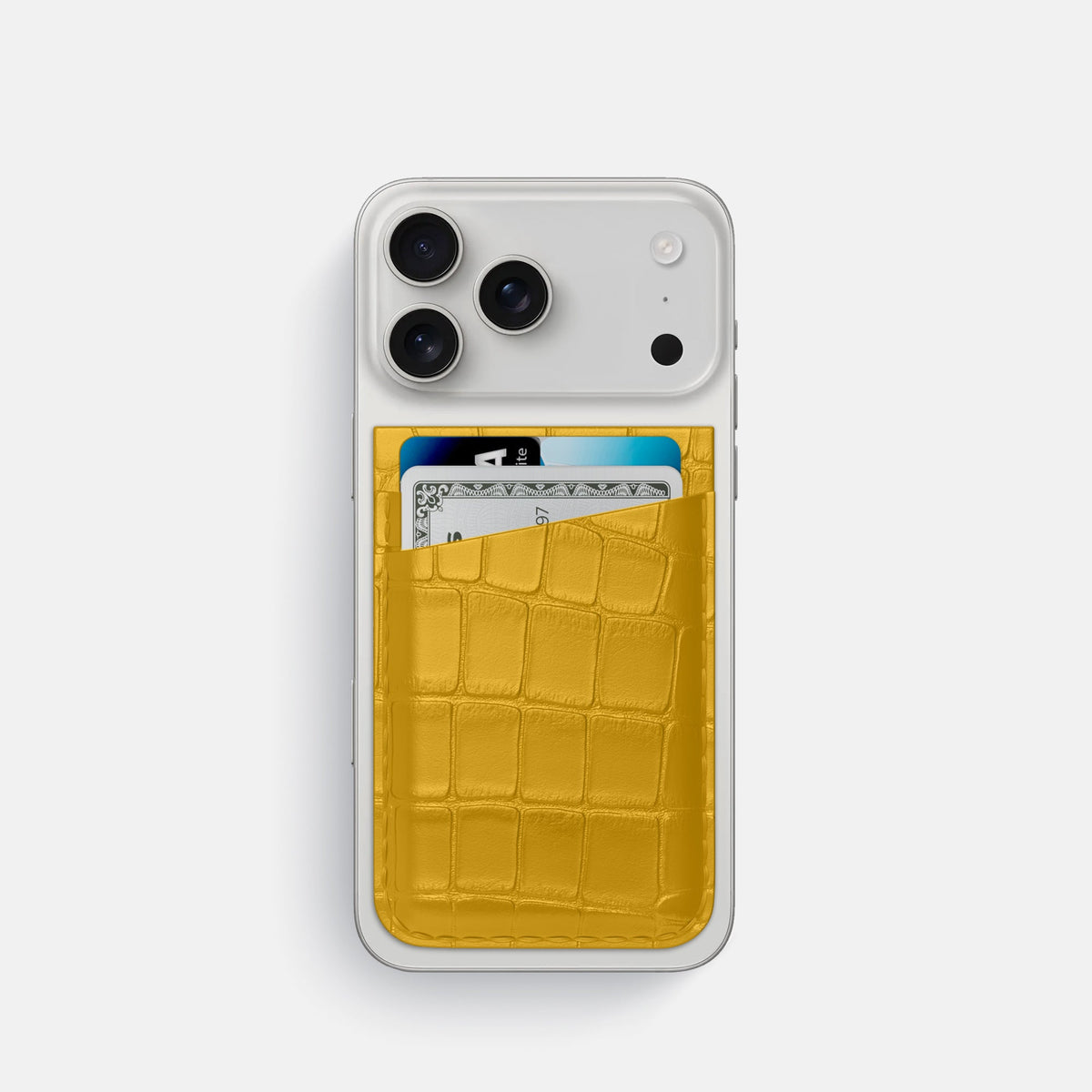 MagSafe Wallet For iPhone 18 Pro In Alligator -1 | Yellow