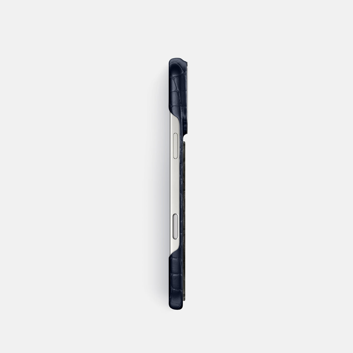 Classic Case With Carbon Dragon For iPhone 17 Pro In Alligator -3 | Navy-Blue-Steel