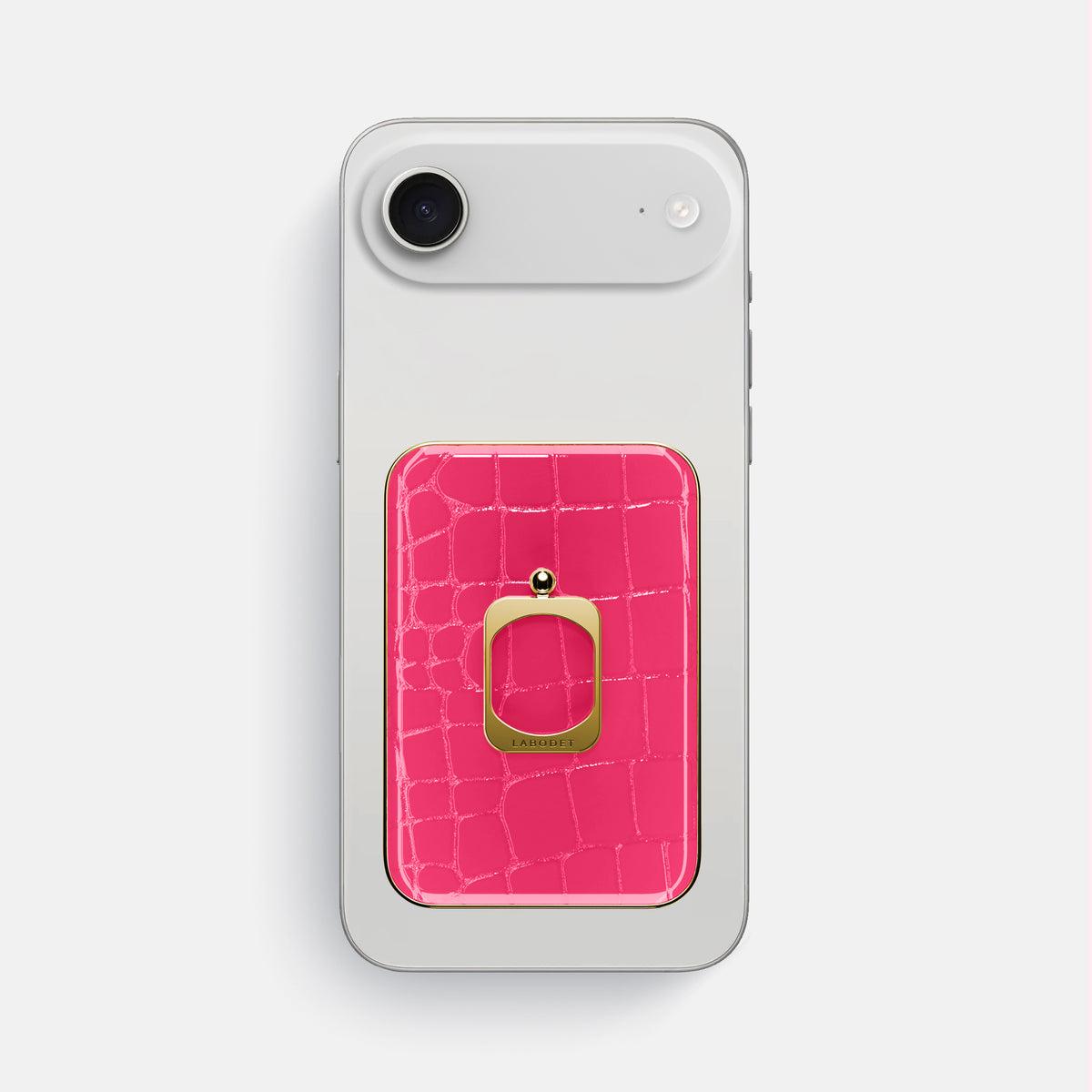 MagSafe Ring For iPhone 17 Air In Shiny Alligator -2 | Pink-Panther-Gold