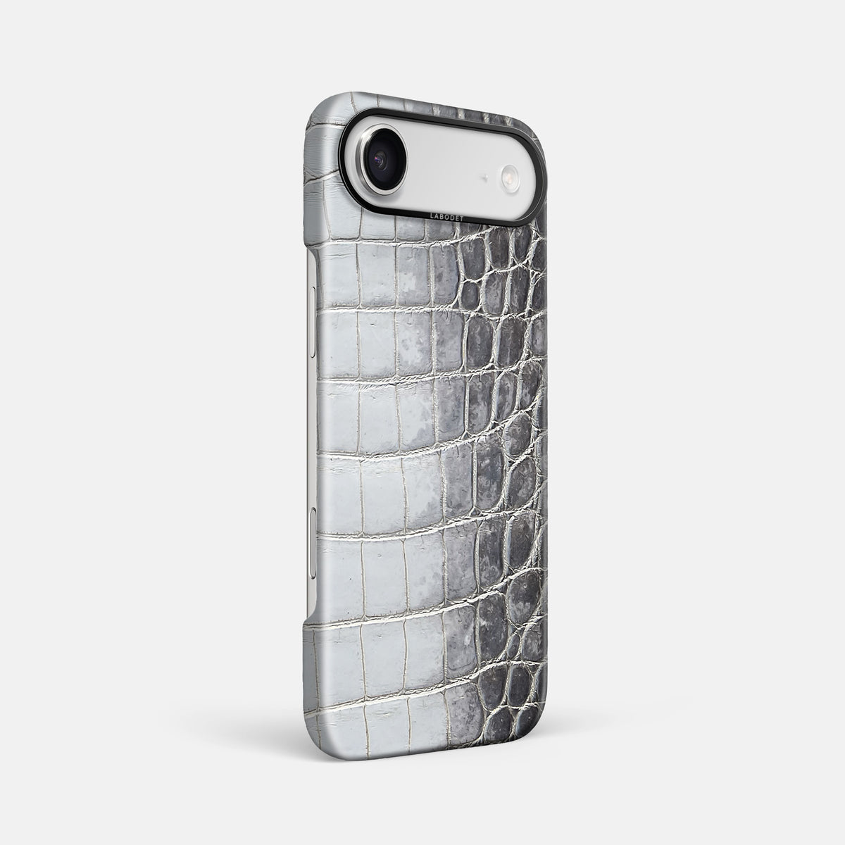Classic Case For iPhone 17 Air In Himalayan Crocodile -2 | Silver-Black
