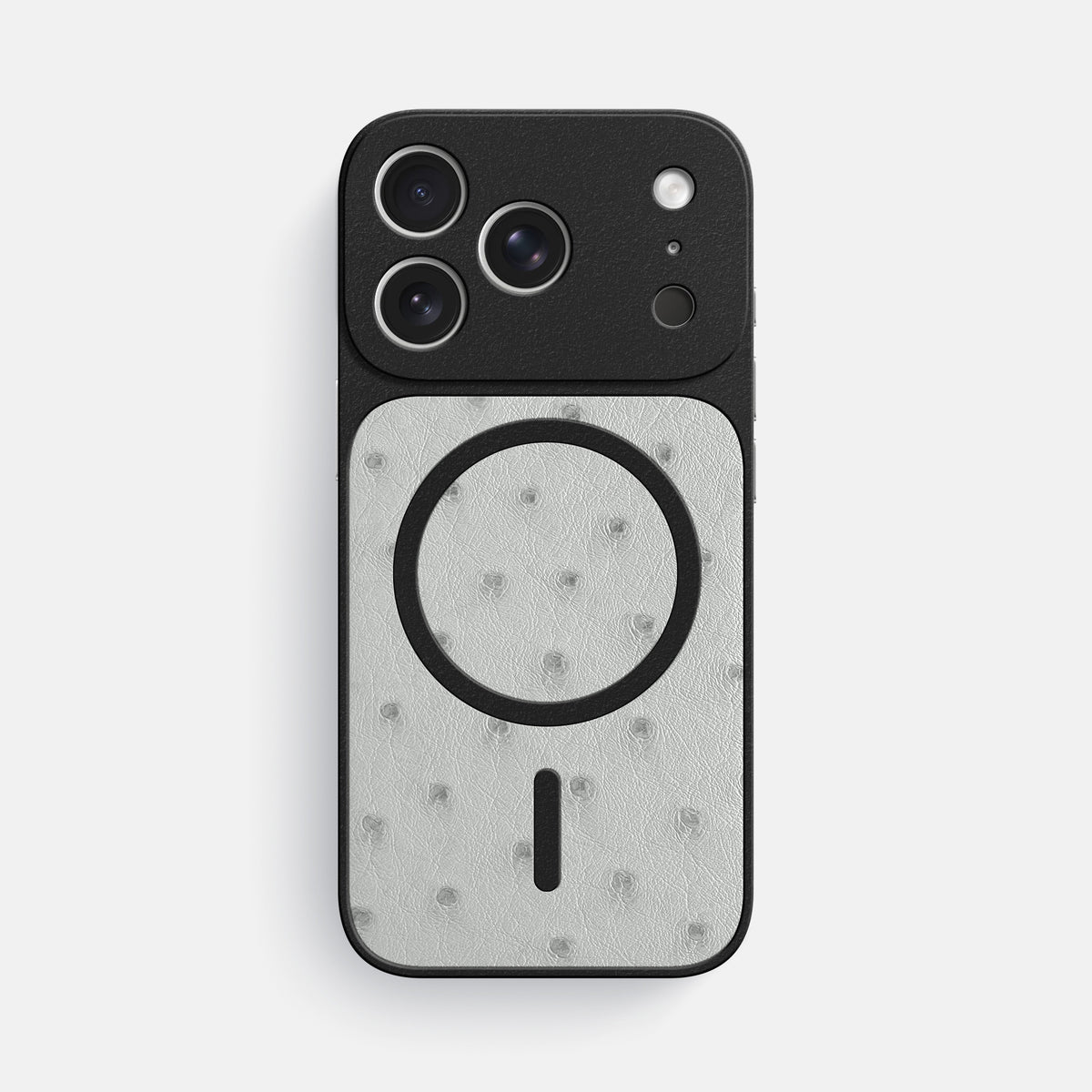 MagSafe Mask For iPhone 17 Pro Max In Ostrich -3 | White