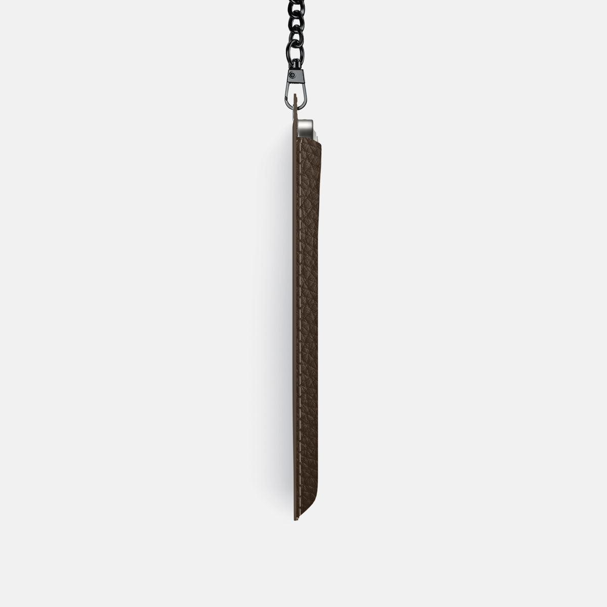 Crossbody Bag For iPhone 17 Pro In Calf -4 | Dark-Brown-Black