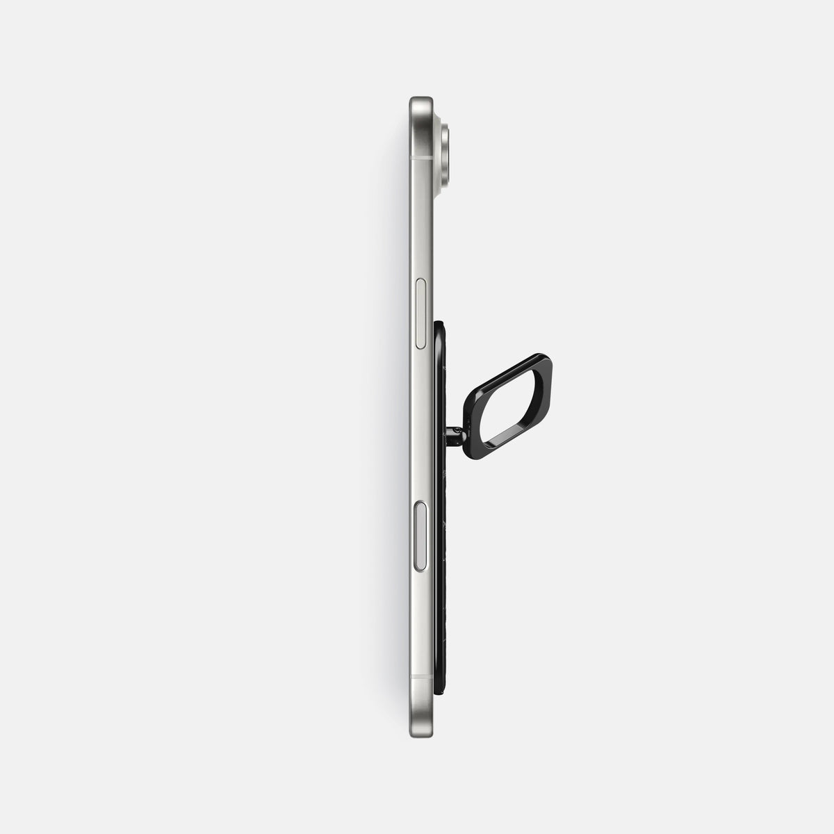 MagSafe Ring For iPhone 17 Air In Shiny Alligator -3 | Black-Black