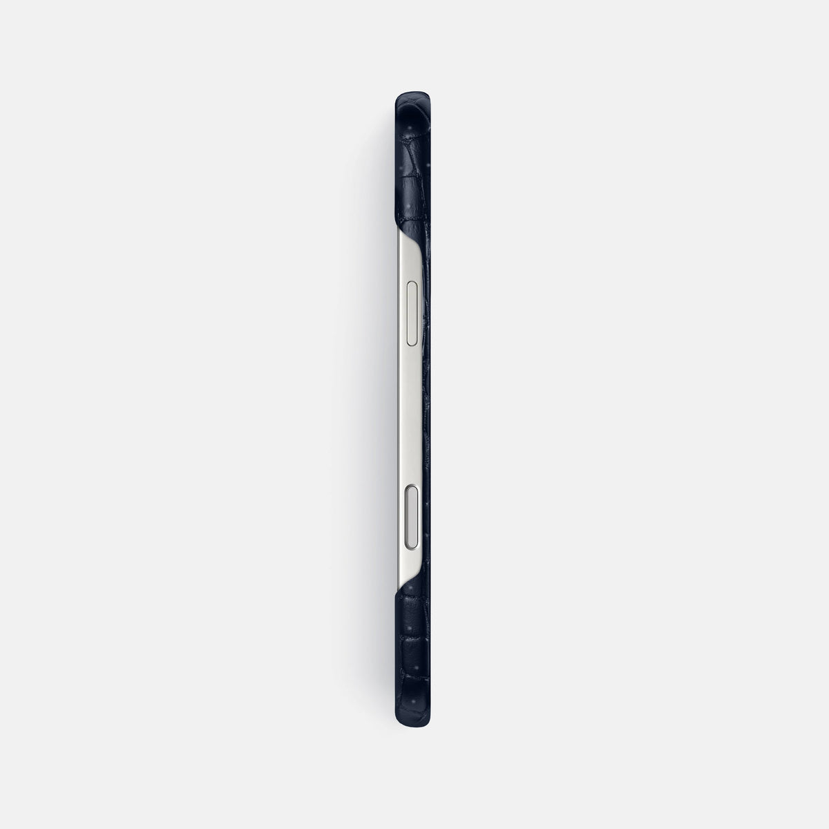 Slim Case For iPhone 18 Pro Max In Porosus Crocodile -3 | Deep-Blue-Sea