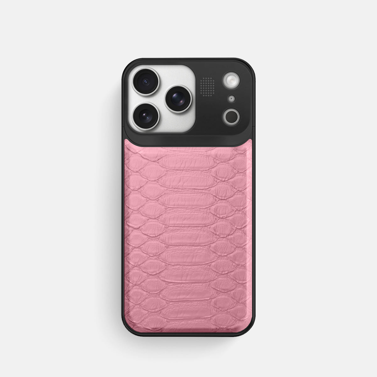 Metal Case For iPhone 17 Pro In Python -1 | Pink-Black