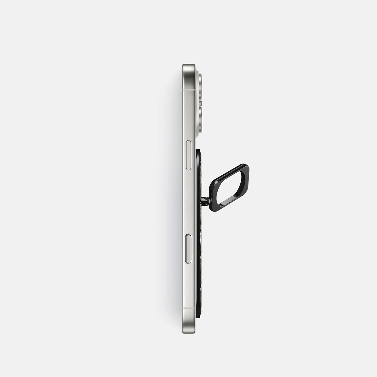 MagSafe Ring For iPhone 18 Pro In Patina Alligator -3 | Grey-Black