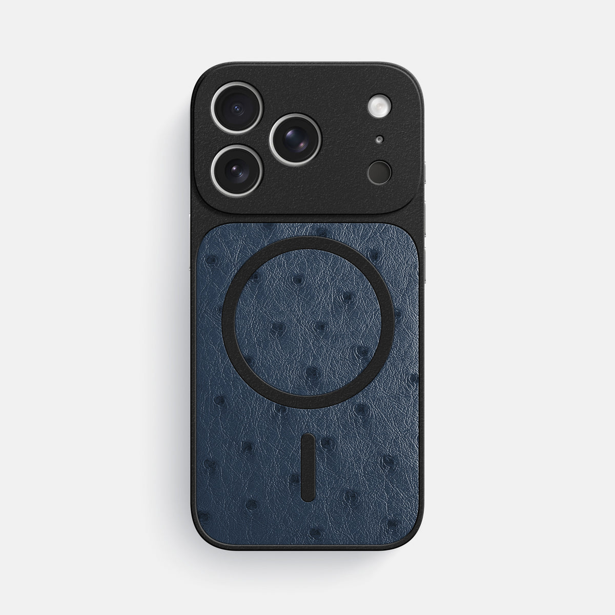 MagSafe Mask For iPhone 17 Pro Max In Ostrich -3 | Navy-Blue
