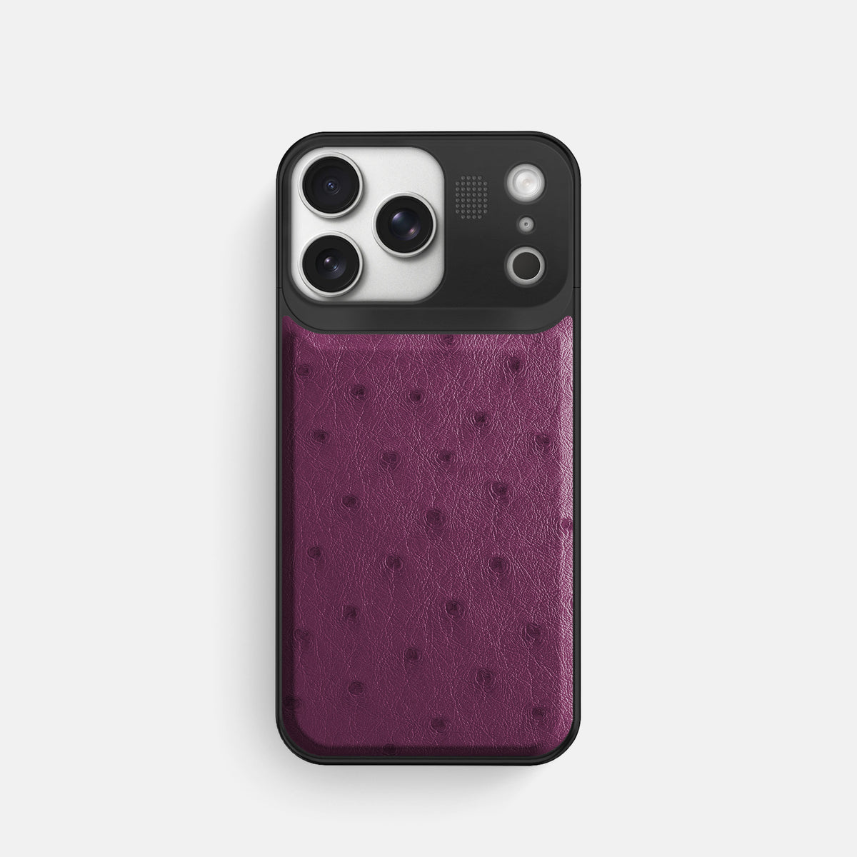 Metal Case For iPhone 17 Pro In Ostrich -1 | Purple-Black