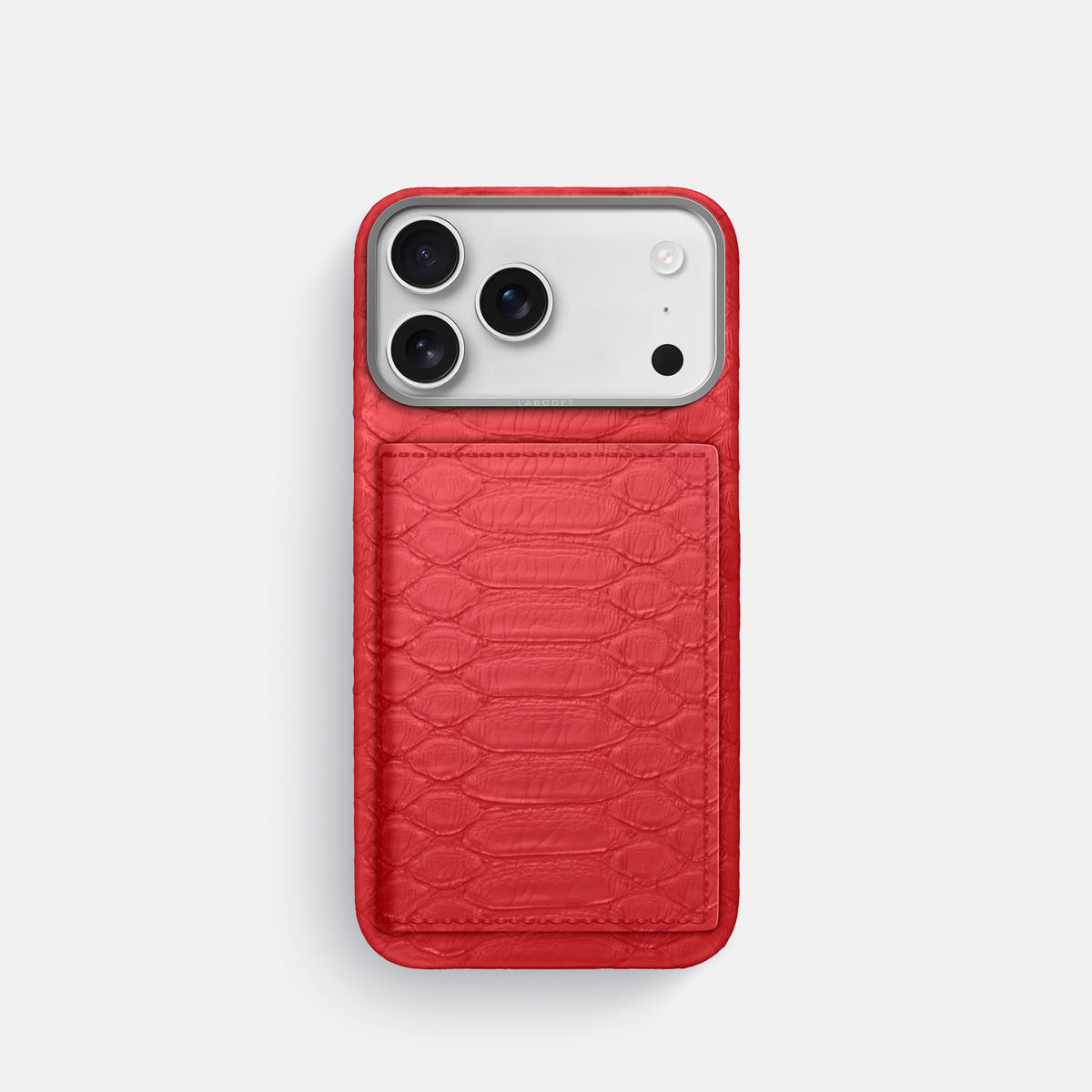 Bi-Fold Case For iPhone 17 Pro In Python -1 | Red-Steel