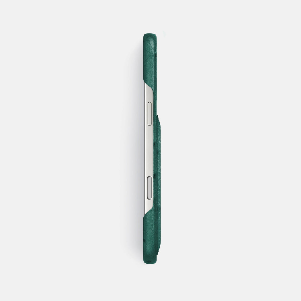 Slim Card Case For iPhone 18 Pro Max In Ostrich -3 | Forest-Green