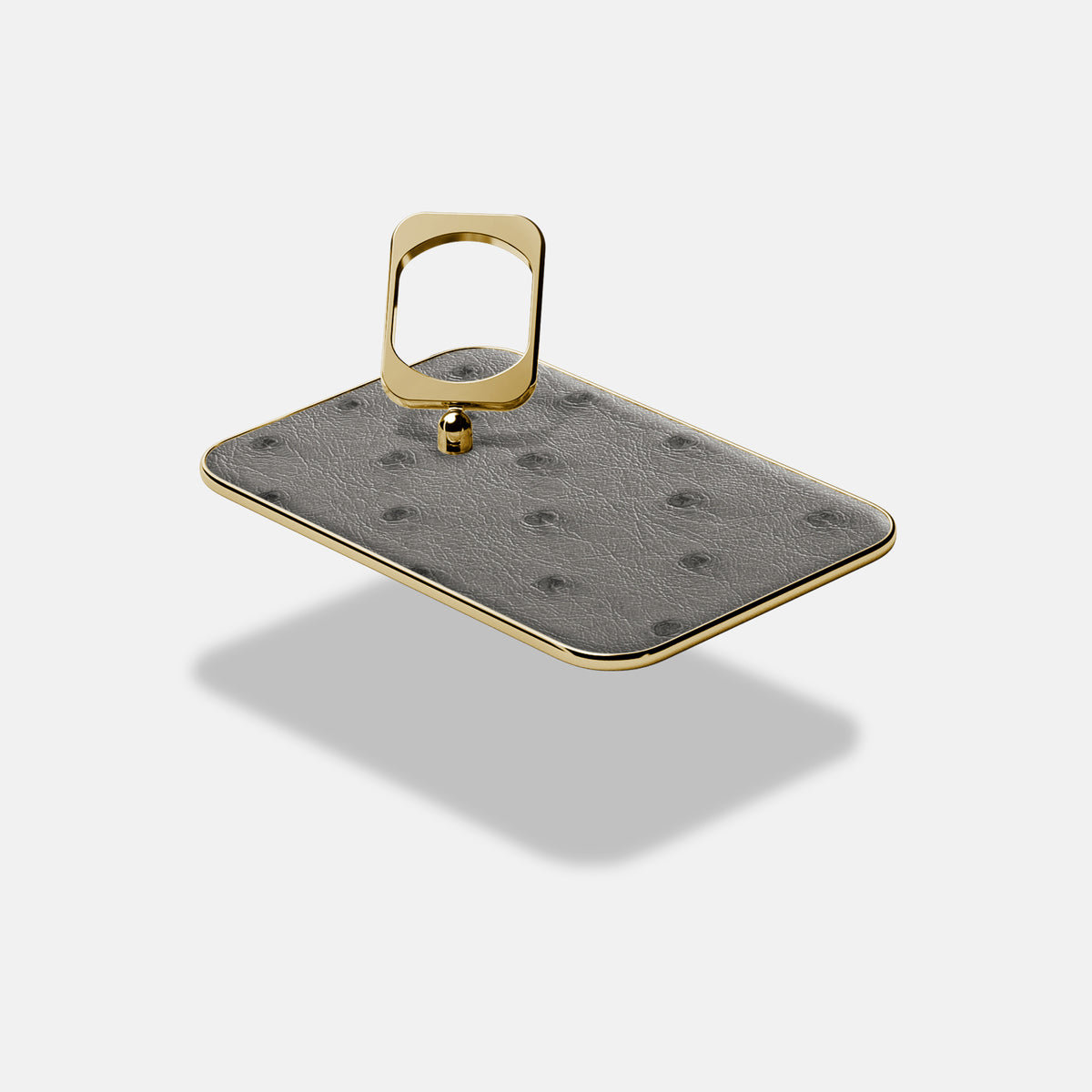 MagSafe Ring For iPhone 17 Air In Ostrich -4 | Grey-Gold