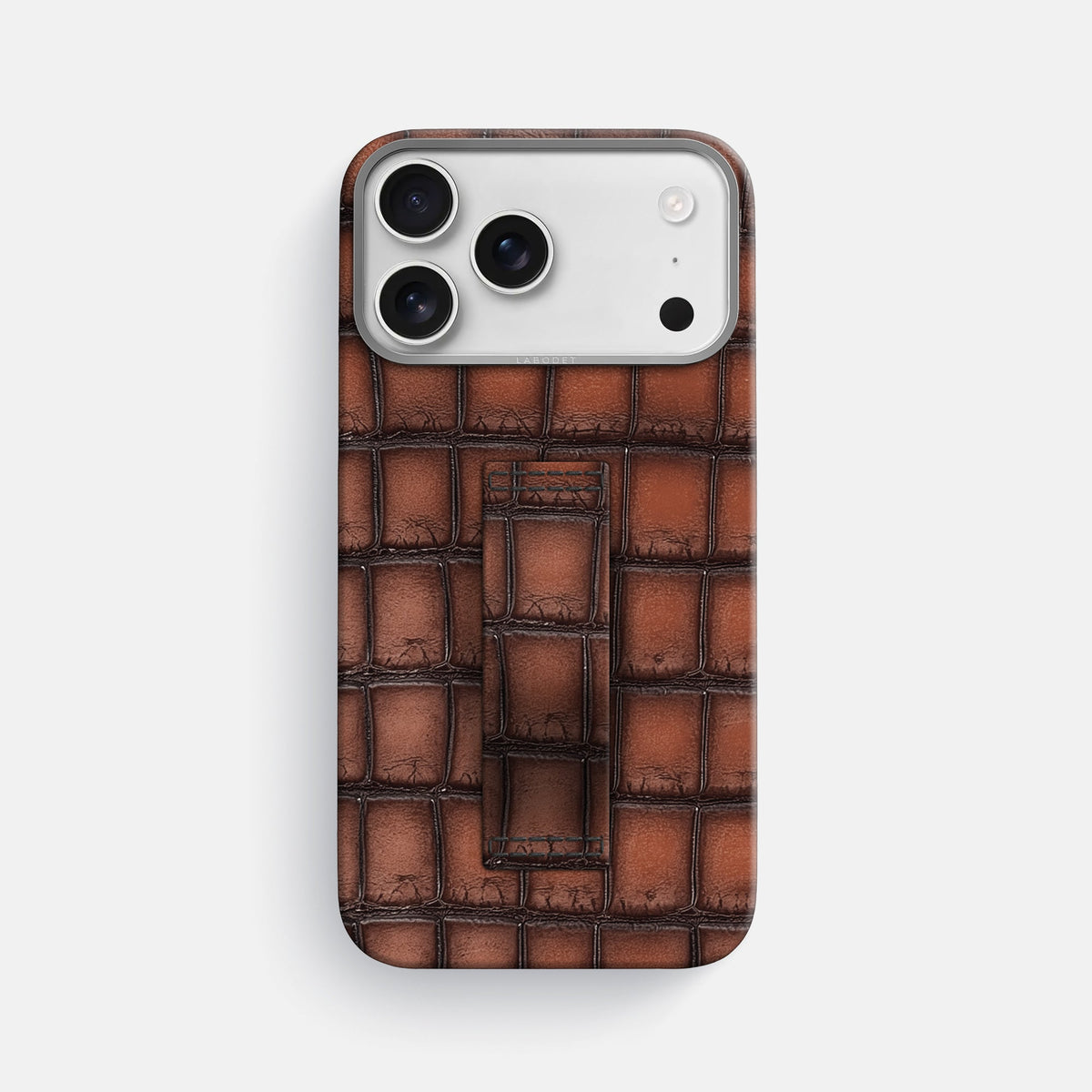 Finger Case For iPhone 18 Pro Max In Patina Alligator -1 | Baobab-Steel