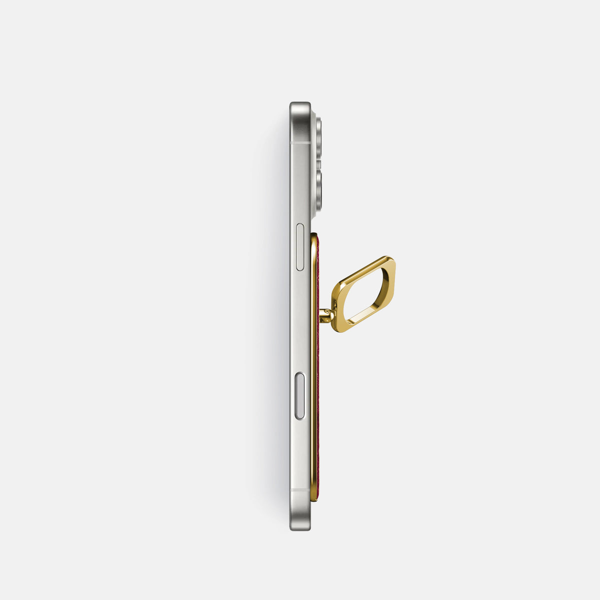 MagSafe Ring For iPhone 17 Pro In Ostrich -3 | Bordeaux-Gold