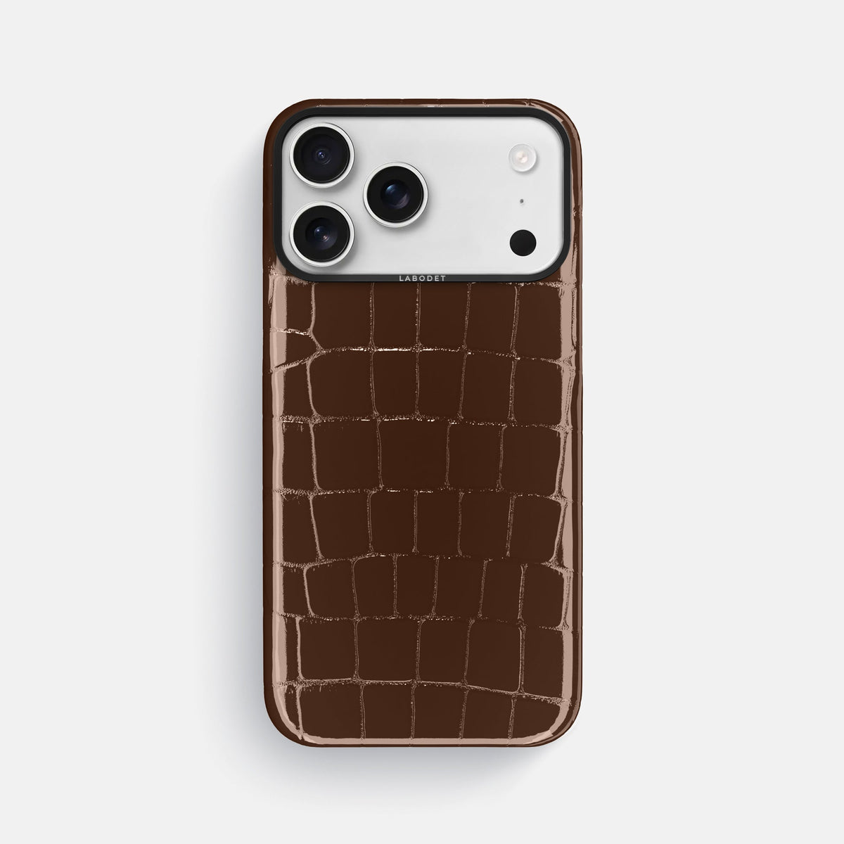 Classic Case For iPhone 18 Pro Max In Shiny Alligator -1 | Brown-Black