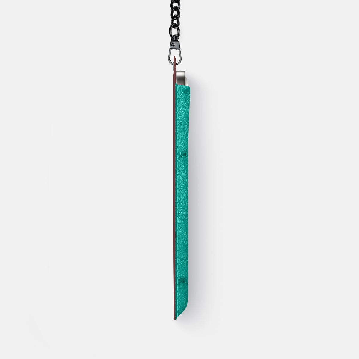 Crossbody Bag For iPhone 17 Air In Ostrich -4 | Turquoise-Black