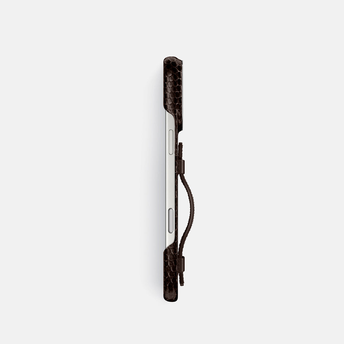 Handle Case For iPhone 18 Pro In Lizard -3 | Brown-Steel