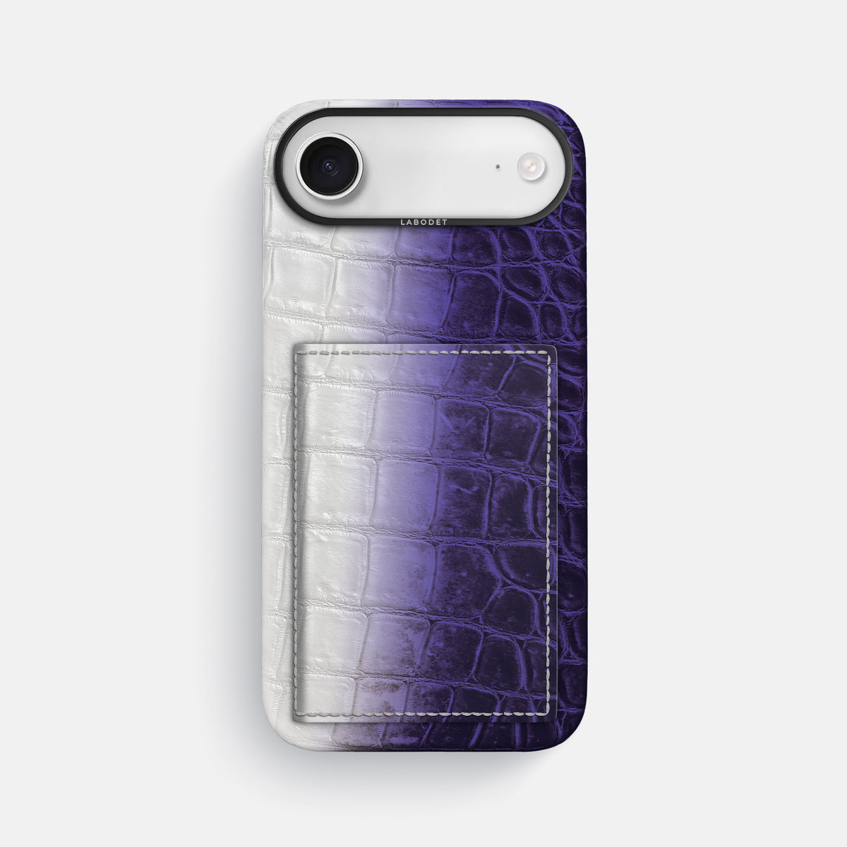 Bi-Fold Case For iPhone 17 Air In Himalayan Crocodile -1 | Purple-Black