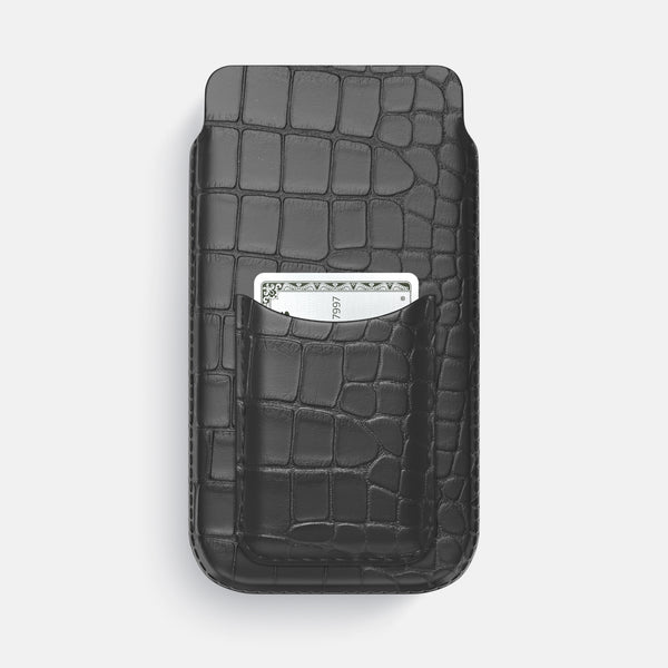 Pouch Card Case For iPhone 17 Air In Alligator