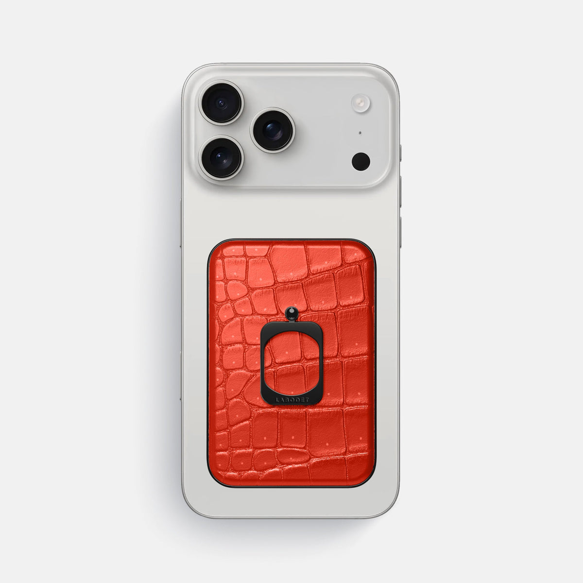 MagSafe Ring For iPhone 18 Pro Max In Porosus Crocodile -2 | Rust-Black
