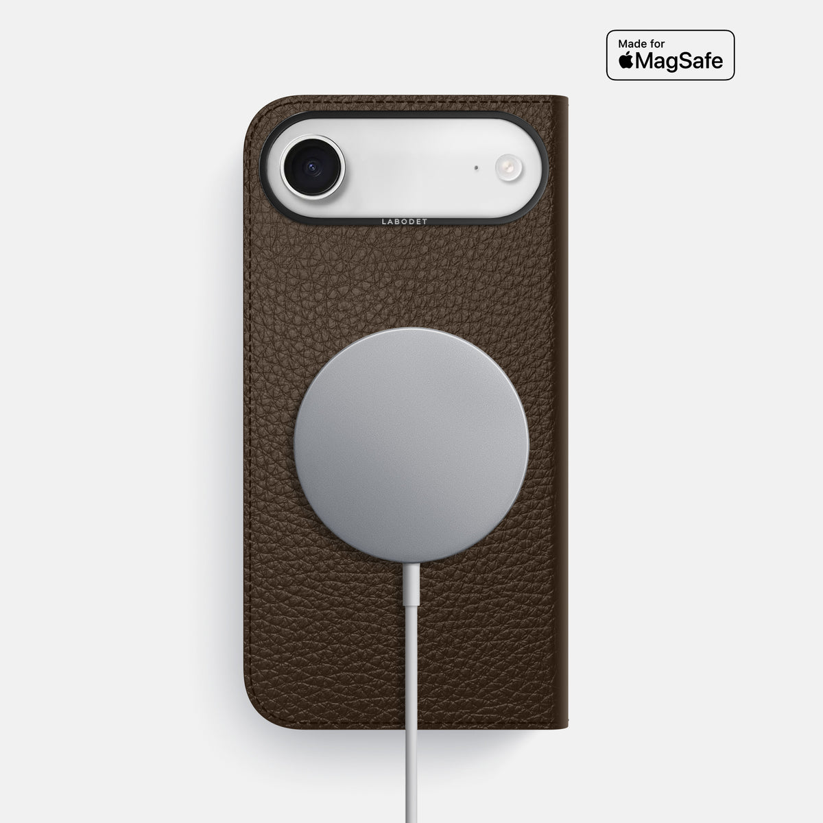 Folio Case For iPhone 17 Air In Calf -3 | Dark-Brown-Black
