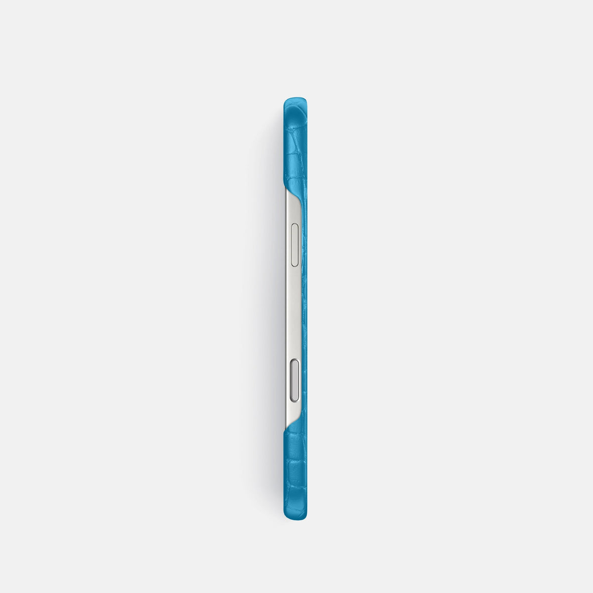 Slim Case For iPhone 18 Pro In Alligator -3 | Curaçao-Blue