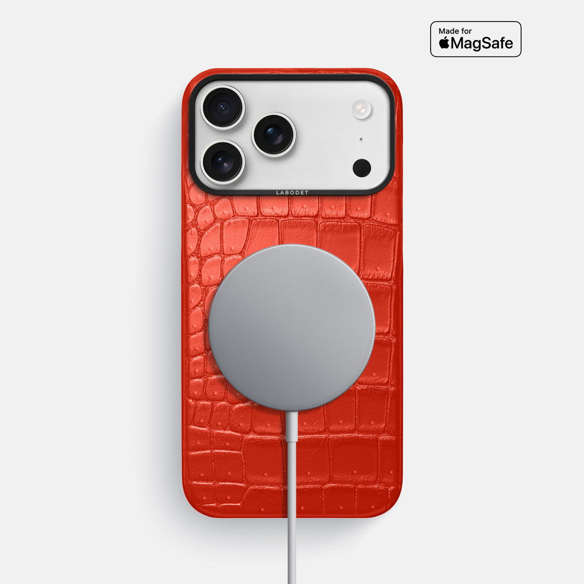 Classic Case For iPhone 17 Pro Max In Porosus Crocodile -5 | Rust-Black