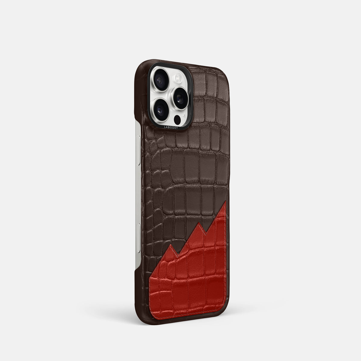 Classic Case With UpOnly For iPhone 16 Pro In Alligator -2 | Dark-Brown-Black